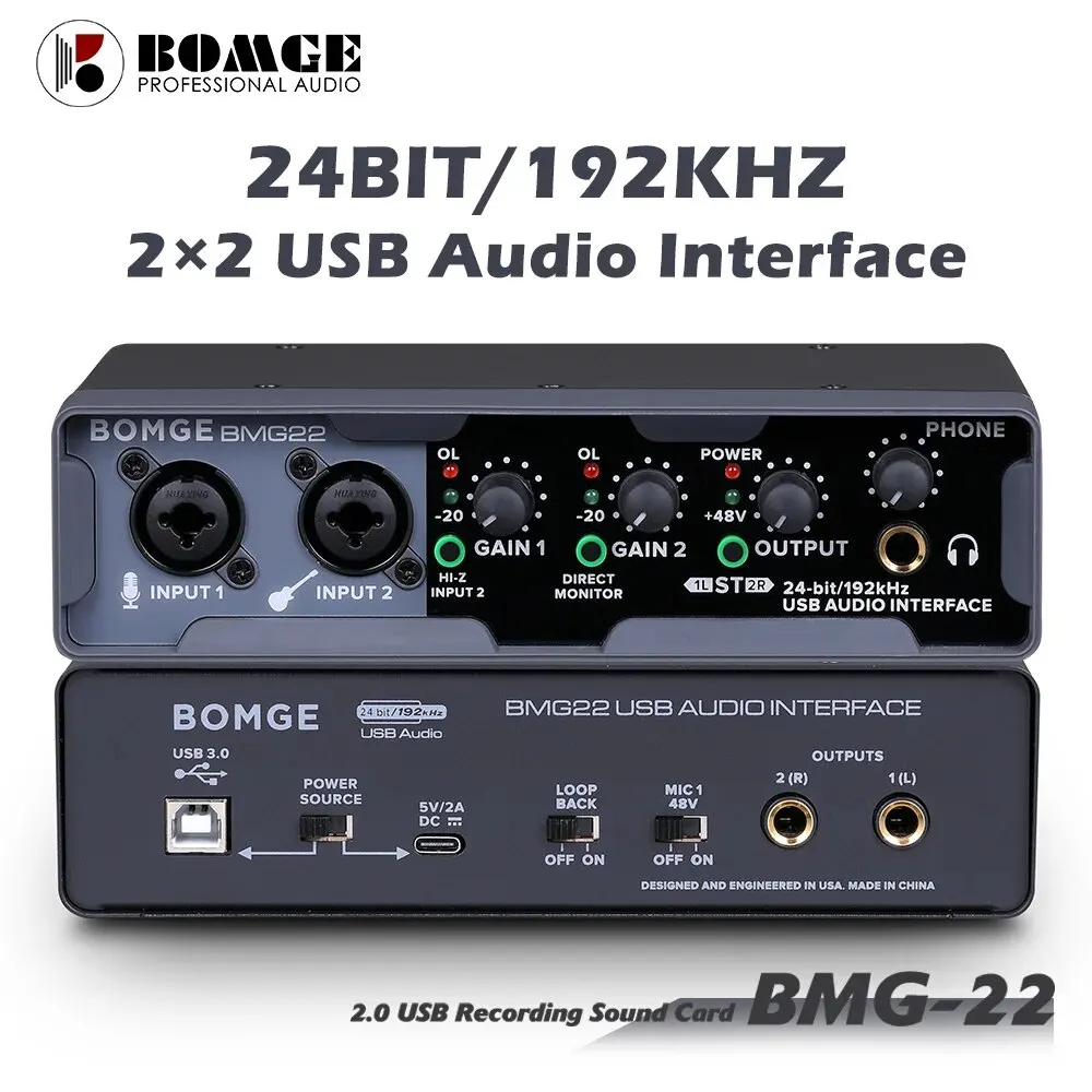 BOMGE USB  ̽, XLR  Ŀ,  ͸ , PC  Ʈֿ, 24 Ʈ, 192 KHz